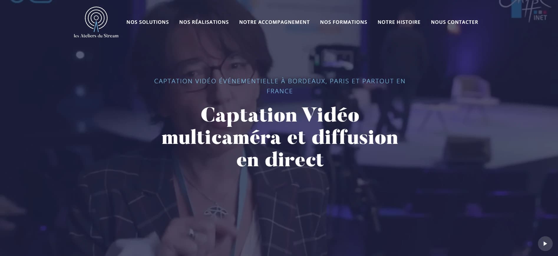 Page d'accueil de lesateliersdustream.fr